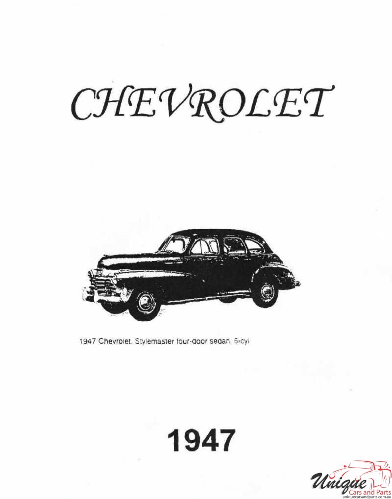 1947 Chevrolet Specifications